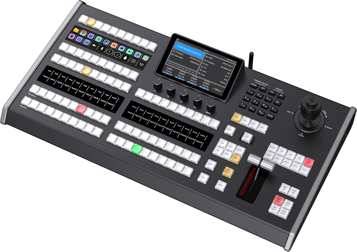 AVCLUE control panel for ATEM and Companion workflow